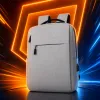This grey, simple, fashionable and casual backpack is suitable for both men and women Specification image